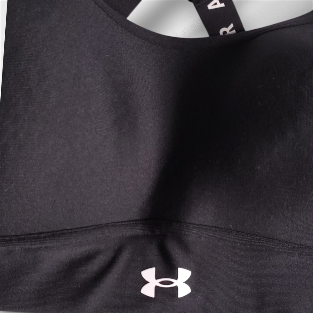 Under Armour Black Cross-Strap Low-Impact Sports Bra - Picture 2 of 7